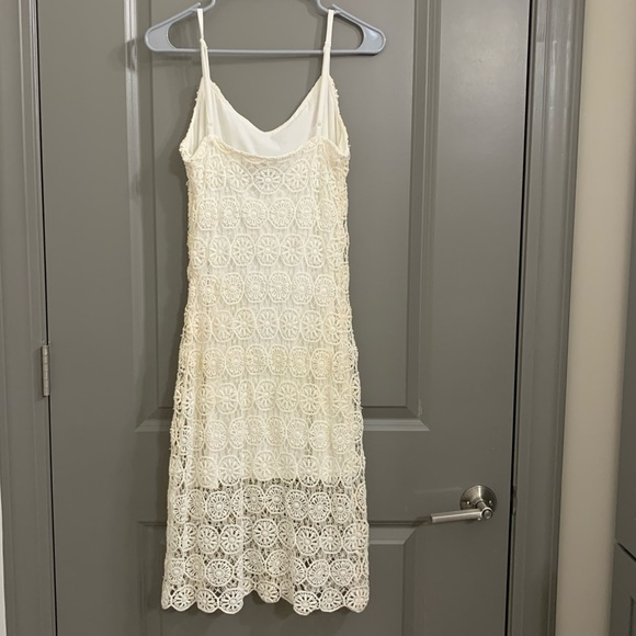 Cream/white midi spring dress - Picture 2 of 3